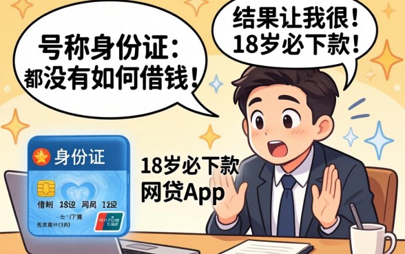 我试了那些号称身份证都没有怎么借钱且18岁必下款的网贷app，结果让我很意外