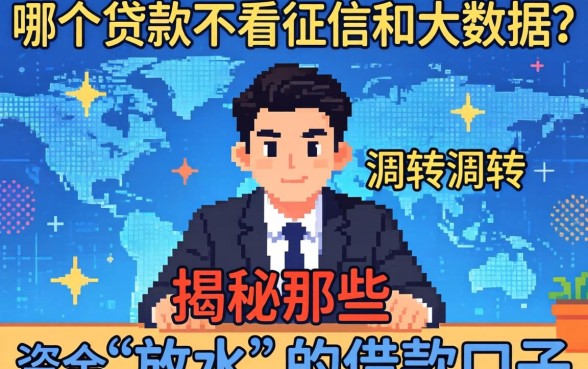 急需资金周转？哪个贷款不看征信和大数据？揭秘那些“放水”的借款口子