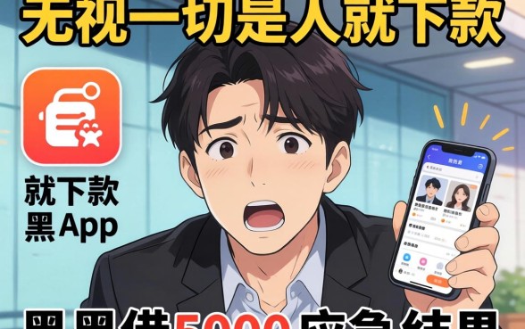 我试了那些号称无视一切是人就下款的app,黑户借5000应急的结果让我意外