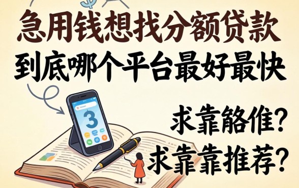 急用钱想找小额贷款，到底哪个平台最好最快？求靠谱推荐！