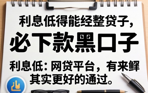 我整理了所谓必下款黑口子,发现利息低的网贷平台其实更好通过
