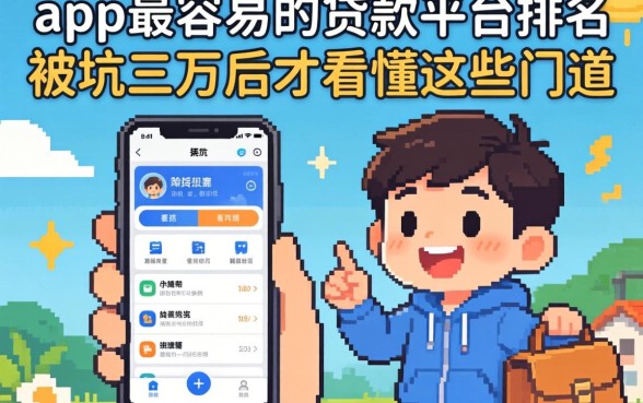 揭秘app最容易的贷款平台排名：被坑三万后才看懂这些门道
