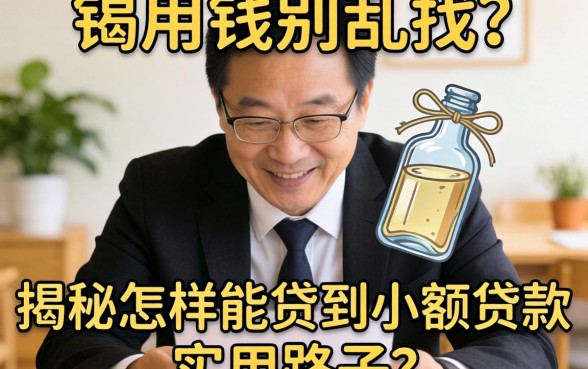 急用钱别乱找，揭秘怎样能贷到小额贷款的实用路子