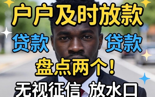 黑户及时放款的贷款有哪些?盘点两个无视征信的放水口子