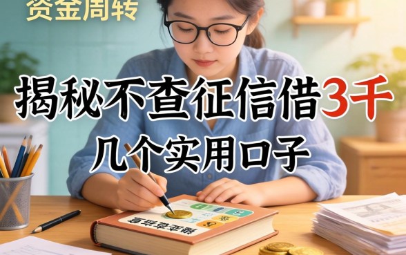 急需资金周转？揭秘不查征信借3千的几个实用口子