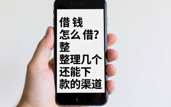 没有手机借钱怎么借？整理几个还能下款的渠道