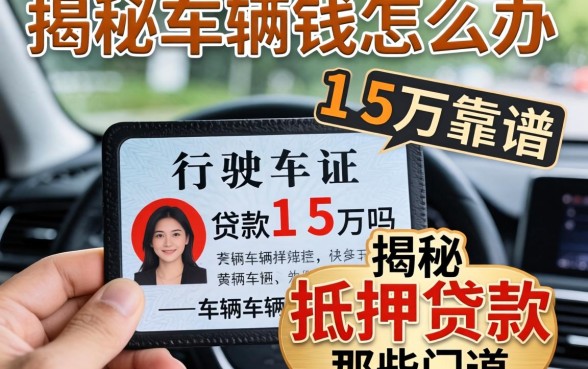 急需用钱怎么办？行驶证贷款1-5万靠谱吗？揭秘车辆抵押贷款的那些门道