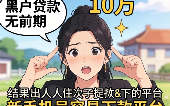我试了所谓的黑户贷款10万无前期，新手机号容易下款的平台，结果出人意料