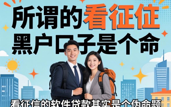 我试了几个所谓的征信黑户口子,结果发现那些宣传不看征信的软件贷款其实是个伪命题