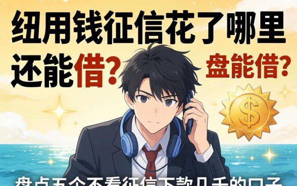 急用钱征信花了哪里还能借？盘点五个不看征信下款几千的口子