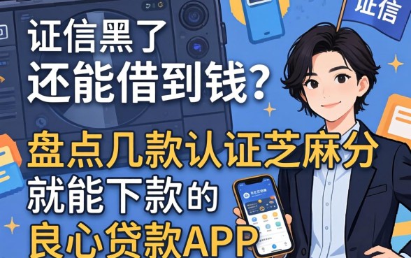征信黑了还能借到钱吗？盘点几款认证芝麻分就能下款的良心贷款APP