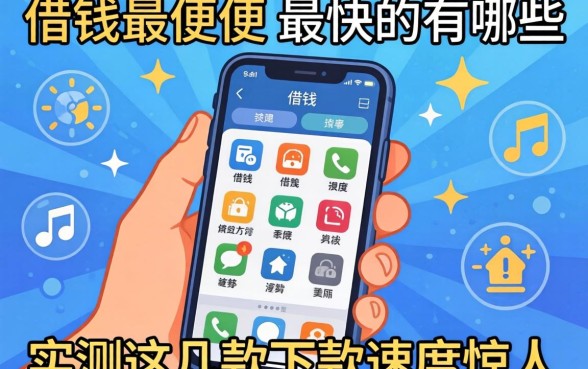 手机借钱最方便的最快的有哪些？实测这几款下款速度惊人