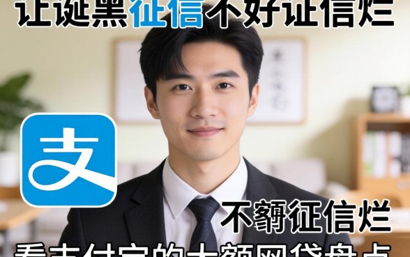 征信黑征信不好征信烂不看支付宝的大额网贷盘点