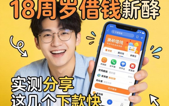 满18周岁借钱软件有哪些？实测分享这几个下款快的