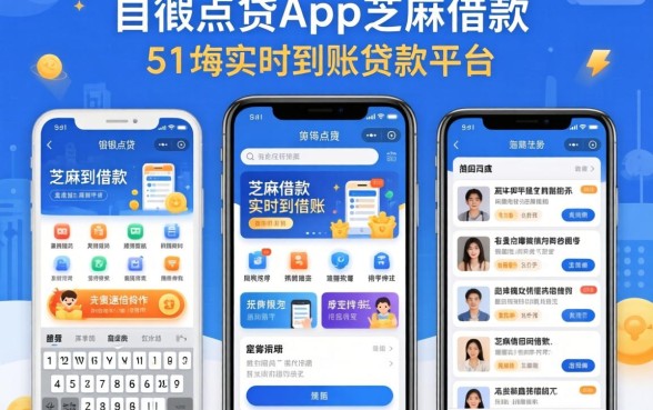 类似浦银点贷app一样的贷款平台，详细阐述5个芝麻借款实时到账速借软件