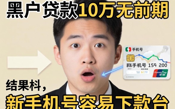 我试了所谓的黑户贷款10万无前期，新手机号容易下款的平台，结果出人意料