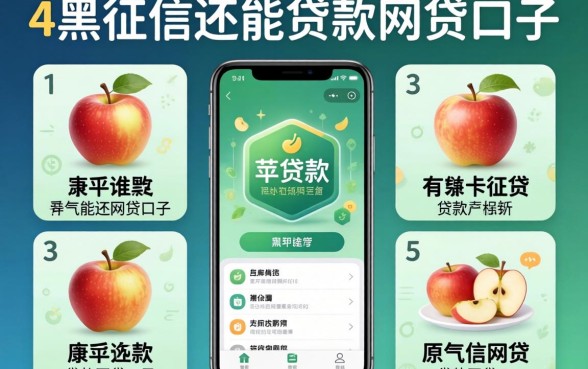 苹果能贷款的软件，详尽说明5个黑征信也能贷款的网贷口子