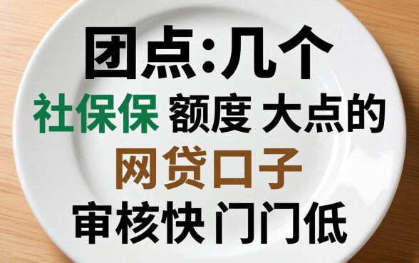 盘点几个社保额度大点的网贷口子，审核快门槛低
