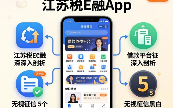 类似江苏税e融app一样的借款平台,深入剖析5个无视征信黑白100%秒下软件