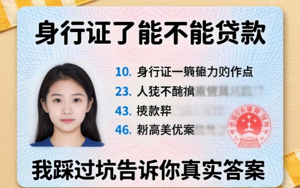 身份证过期了能不能贷款?我踩过坑告诉你真实答案