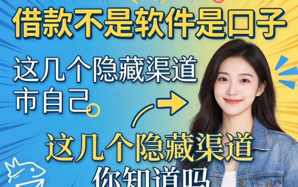 揭秘借款不是软件是口子,这几个隐藏渠道你知道吗
