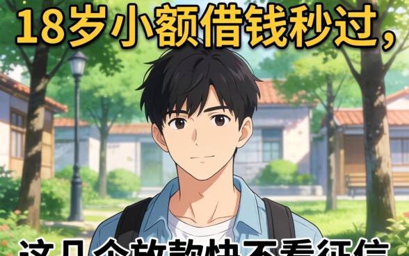 实测18岁小额借钱秒过，这几个放款快不看征信