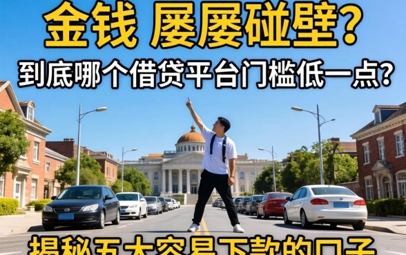 急需用钱却屡屡碰壁？到底哪个借贷平台门槛低一点？揭秘五大容易下款的口子