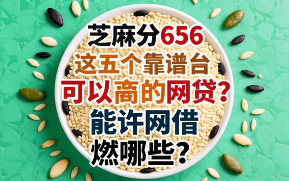 芝麻分656可以借的网贷有哪些?这五个靠谱平台或许能解你的燃眉之急