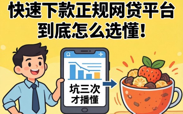 被坑三次才搞懂：快速下款正规网贷平台到底怎么选