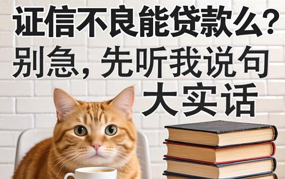 征信不良能贷款么?别急,先听我说句大实话