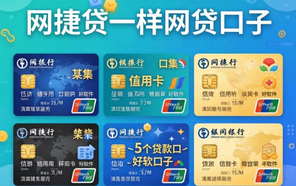 类似农行网捷贷一样的网贷口子，归集5个信用卡贷款口子好软件