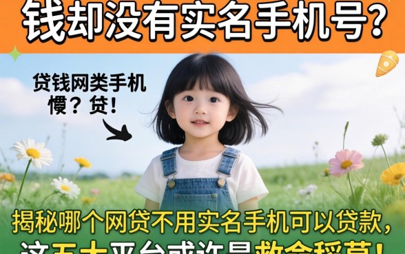 急需用钱却没有实名手机号？揭秘哪个网贷不用实名手机可以贷款，这五大平台或许是救命稻草！