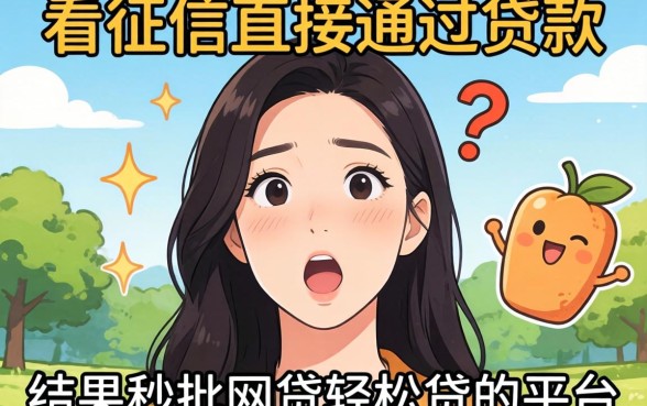 我试了那些不看征信直接通过的贷款，结果秒批网贷轻松贷的平台让我很意外