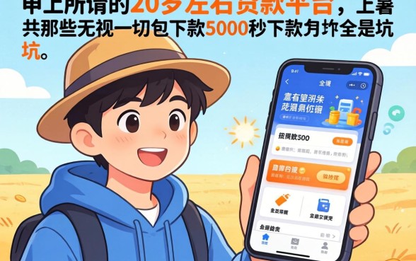 我试了市面上所谓的20岁左右贷款平台，那些无视一切包下款5000秒下款的软件全是坑