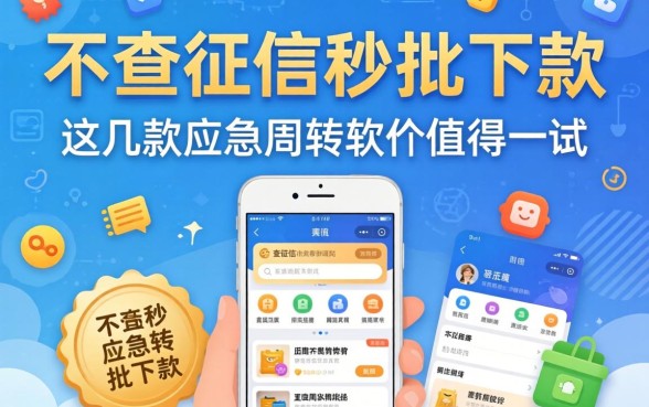 揭秘2026不查征信秒批下款，这几款应急周转软件值得一试