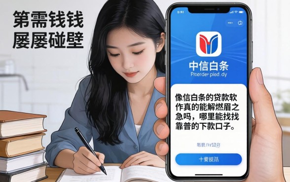 急需用钱却屡屡碰壁?像中信白条的贷款软件真的能解燃眉之急吗?哪里能找到靠谱的下款口子?