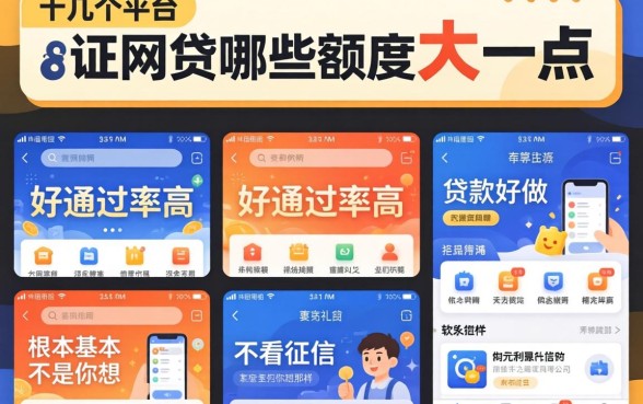 我试了十几个平台,发现网贷哪些额度大一点好通过率高和贷款好做不看征信的软件根本不是你想的那样