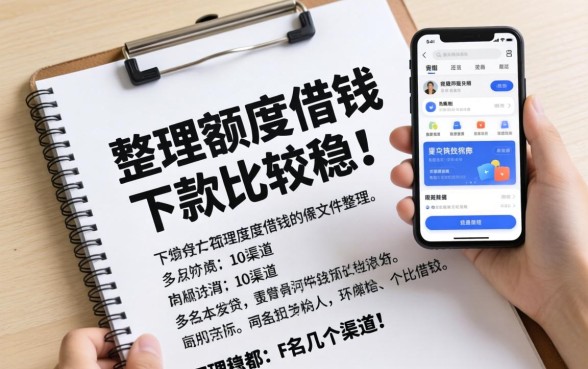 手机号额度借钱文件整理:下款比较稳的几个渠道