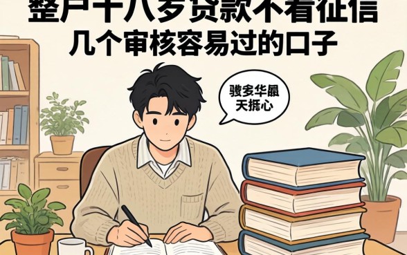 黑户十八岁贷款不看征信，整理了几个审核容易过的口子