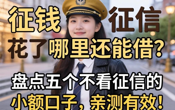 急需用钱征信花了哪里还能借？盘点五个不看征信的小额口子，亲测有效！