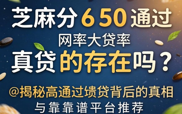 芝麻分650通过率的网贷真的存在吗？揭秘高通过率背后的真相与靠谱平台推荐