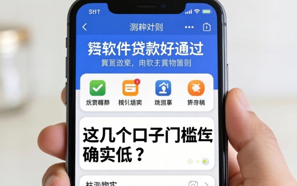 实测什么手机软件贷款好通过，这几个口子门槛确实低