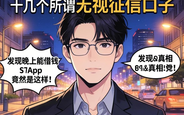 我试了十几个所谓的无视征信口子，发现晚上能借钱的app真相竟然是这样