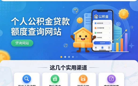揭秘个人公积金贷款额度查询网站,这几个实用渠道分享