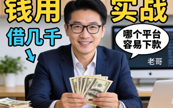 急用钱想借几千块,哪个平台容易下款?老哥分享实战经验