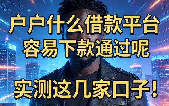 黑户什么借款平台容易下款通过呢？实测这几家口子