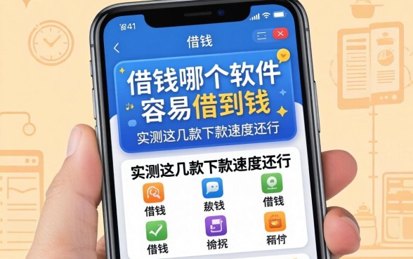 手机借钱哪个软件容易借到钱？实测这几款下款速度还行