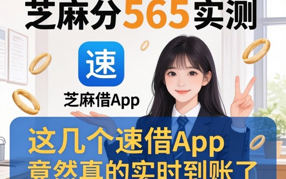 我芝麻分565实测，这几个速借app竟然真的实时到账了