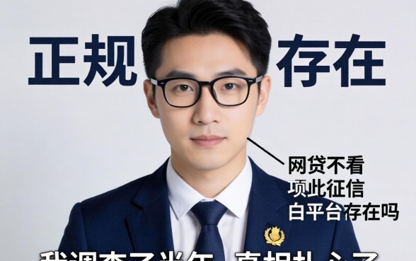 正规网贷不看征信的平台存在吗？我调查了半年，真相扎心了