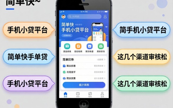 实测下款简单快的手机小贷平台，这几个渠道审核松